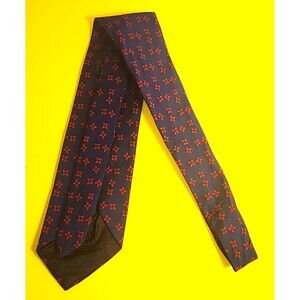 Vintage Original Qiana 100% Navy Blue Nylon  Men's Tie
